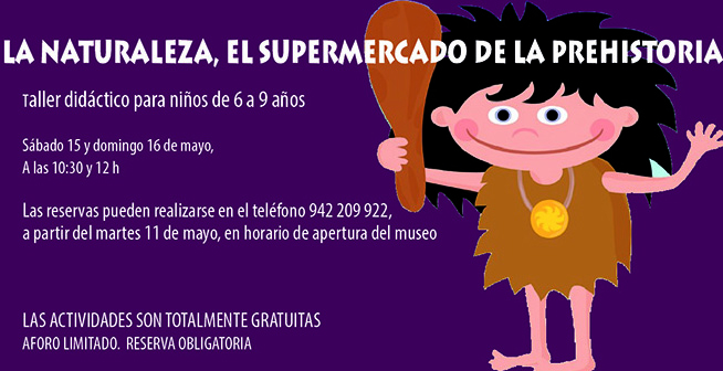 Vicepresidencia organiza este fin de semana en el MUPAC el taller 'La naturaleza, el supermercado de la prehistoria'