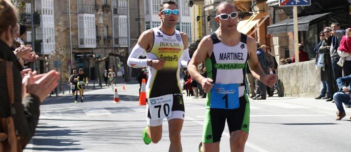 Victoria de Flix Javier Martnez e Inma Pereiro en el XVIII Duatln Ciudad de Reinosa