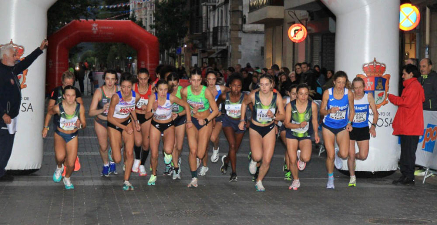 Victoria de Luca Fernndez y Davidad Criado en la XII Milla Nocturna de Reinosa