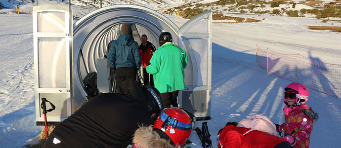 El viento condiciona la jornada en Alto Campoo