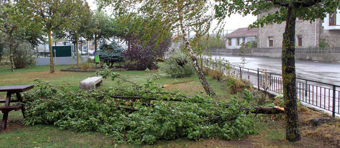 El viento y la lluvia azotan Campoo