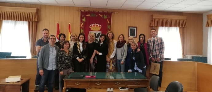 Diez profesores europeos visitaron el Consistorio de Aguilar de Campoo