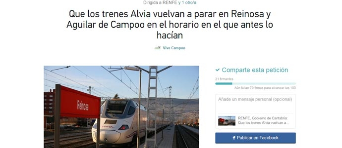 Vive Campoo se une a los campurrianos en defensa de unas conexiones ferroviarias dignas