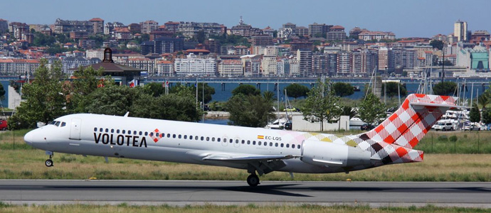 Volotea ya opera entre Santander y Sevilla