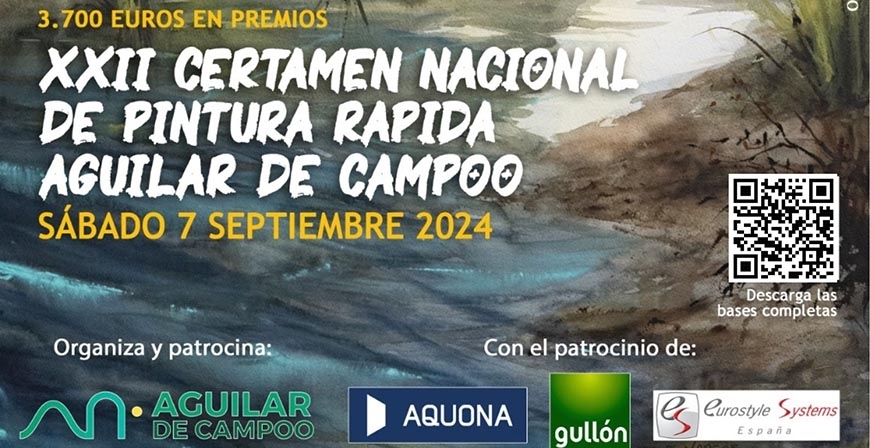 El XXII Certamen Nacional de Pintura Rpida de Aguilar de Campoo repartir 3.500 euros en premios
