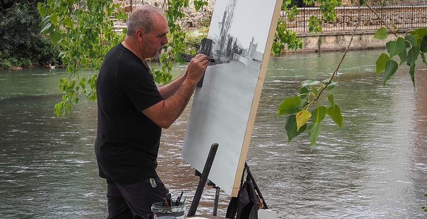 Zara Garc�a gana el XXIV Certamen Nacional de Pintura R�pida de Aguilar de Campoo
