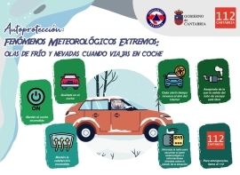 El 112 avisa de que Cantabria estar� este lunes, a partir de las 21.00 horas, en alerta naranja por nevadas en la franja central y Valle de Villaverde