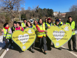 36.000 pasos solidarios unen las Rozas de Valdearroyo,  Valdeprado del Ro y Valdeolea  