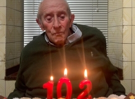 El abuelo de Campoo de Yuso cumple 102 aos