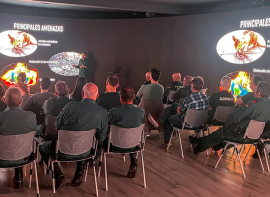 Agentes del SEPRONA participan en una jornada de formaci�n sobre serpientes aut�ctonas en Cab�rceno