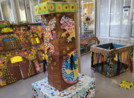 Los alumnos de Infantil del CEIP Alto Ebro reinterpretan Reinosa a trav�s de la mirada de Gaud�