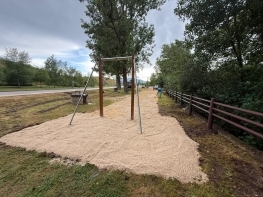 El Ayuntamiento de Valdeolea ultima la construcci�n de la nueva zona de ocio y aventura de Mataporquera