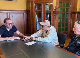 Balbont�n se re�ne con la Plataforma de Afectados por las Inundaciones de Reinosa y Comarca para conocer el estado del proyecto para su prevenci�n