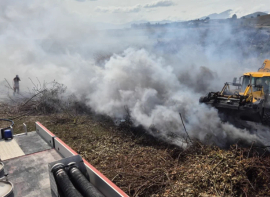 Los bomberos extinguieron un incendio de vegetaci�n en Reinosa
