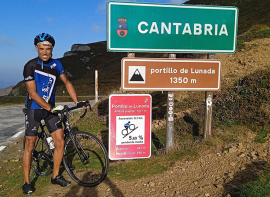 Borja Ortiz afronta desde este jueves un desaf�o extremo: un Doble Everesting en el Angliru con 17.700 metros de desnivel