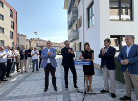 Buruaga inaugura en Reinosa 19 viviendas protegidas de alquiler asequible, que han supuesto una inversi�n de 2,9 millones de euros