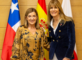 Buruaga recibe a la ministra de Energ�a del Gobierno de Chile