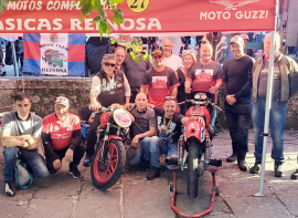 Los campurrianos arropan al equipo Motos Clsicas Reinosa en la III Subida Unquera-Colombres