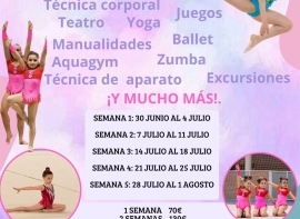Campus de gimnasia rtmica y danza para el mes de julio