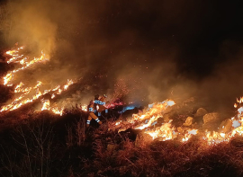Cantabria tiene 21 incendios forestales activos, 11 controlados y 2 estabilizados