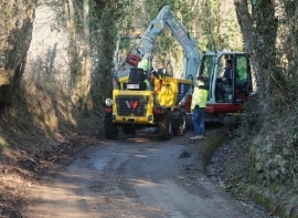 Comienzan en Monegro las obras de mejora del acceso a la ermita de Las Nieves