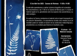 La Concejala de Medio Ambiente organiza un taller de Cianotipia en Reinosa