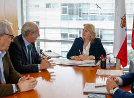 La consejera de Alimentaci�n se re�ne con el presidente de la Academia de Gastronom�a para abordar 