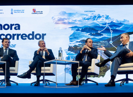 El consejero de Fomento reivindica el Corredor Cant�brico-Mediterr�neo 