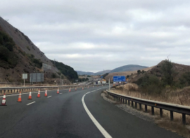 Cortes de trfico en la A-67 a partir del 30 de septiembre en el tnel de Somaconcha y en el viaducto de Marlantes
