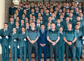 El delegado del Gobierno da la bienvenida a los 77 nuevos agentes que se incorporan a la Guardia Civil en Cantabria