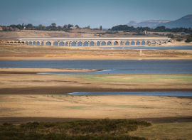 El Embalse de Ebro sigue bajando 