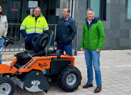 Enmedio estrena mquina desbrozadora