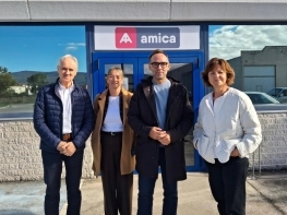 El Equipo de Gobierno de Reinosa visita las instalaciones de Amica en la ciudad