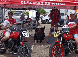 El equipo Motos Cl�sicas Reinosa logra unos buenos resultados en Aranda y conf�a en ser admitido en la carrera de La Ba�eza