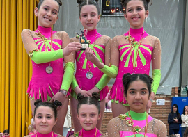 Las gimnastas alevines del Casimiro Sainz logran el segundo puesto en el III Torneo Villa de Ampuero