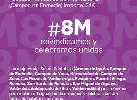 El Grupo Social UNATE invita a las mujeres del sur de Cantabria a un encuentro para conmemorar el 8M