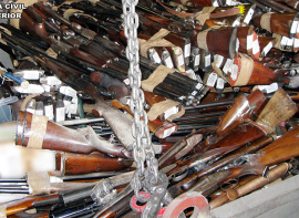 La Guardia Civil destruye unas 600 armas en mayo