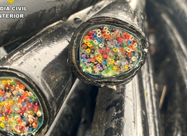 La Guardia Civil recupera 2.250 kilos de cableado de cobre y detiene a los presuntos autores de su robo 