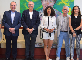 Gull�n renueva su colaboraci�n con la Hermandad de Donantes de Sangre de Palencia 