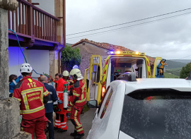 Herido grave un hombre en el incendio de una vivienda de Herrer�as