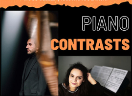 Hugo Selles y Kristina Socanski ofrecern en el Castillo de Argeso el concierto 'Piano Contrast'