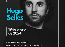 Hugo Selles presentará su último disco el 19 de enero con un recital de piano en el Teatro Principal de Reinosa