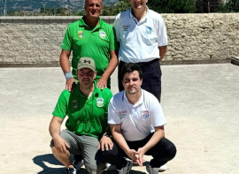 Jos� Ram�n Santove�a se impone en el torneo de bolos de las fiestas de Matamorosa 