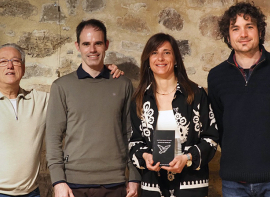Juan Carlos Snchez Fernndez recibe el premio guila de Poesa de Aguilar de Campoo