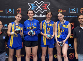Las j�nior de Enmedio logran el subcampeonato del 3x3 CaixaBank FEB de Santander