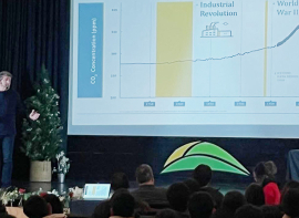 Mario Picazo visita el IES Montesclaros para alertar sobre el cambio clim�tico en el D�a Mundial de la Meteorolog�a