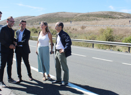 La mejora del firme de la N-611 entre el l�mite con Palencia y Arenas de Igu�a entra su recta final, tras una inversi�n de 2,25 millones de euros