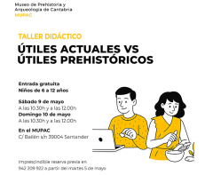 El MUPAC celebra un taller pedag�gico sobre uso de los �tiles paleol�ticos en contraposici�n con los modernos