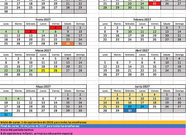 El pr�ximo curso escolar comenzar� el 8 de septiembre y constar� de 175 d�as lectivos distribuidos en seis periodos