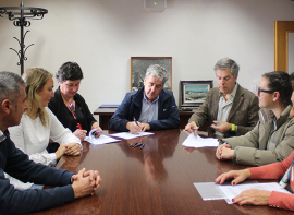 Reinosa firma sendos convenios con la Residencia San Francisco  y el C.A.D. Santa Eulalia para que los alumnos del taller de empleo puedan realizar prcticas